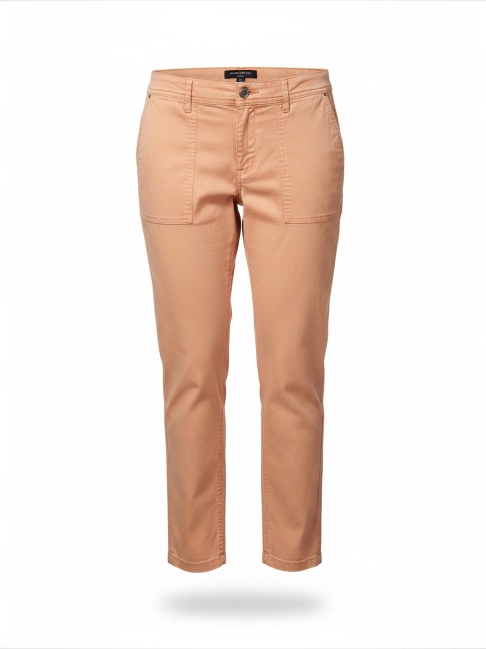 Banana Republic Ryan Fit Peach Cropped Ankle Zip Cotton Pants – Size 8